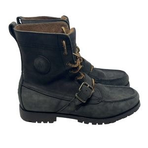 Polo Ralph Lauren Boots Men’s 12D Black Country Ranger Leather Buckle Chukka